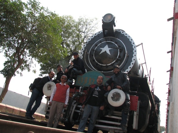 Rewari Steam Loco Shed: The entire visiting group